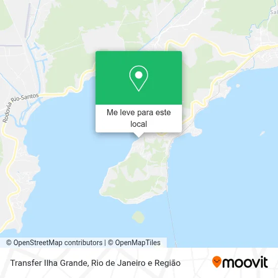 Transfer Ilha Grande mapa