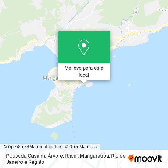 Pousada Casa da Árvore, Ibicui, Mangaratiba mapa