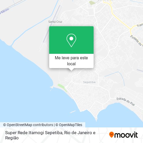 Super Rede Itamogi Sepetiba mapa