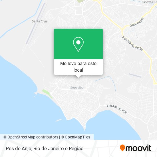 Pés de Anjo mapa