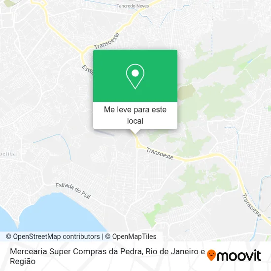 Mercearia Super Compras da Pedra mapa