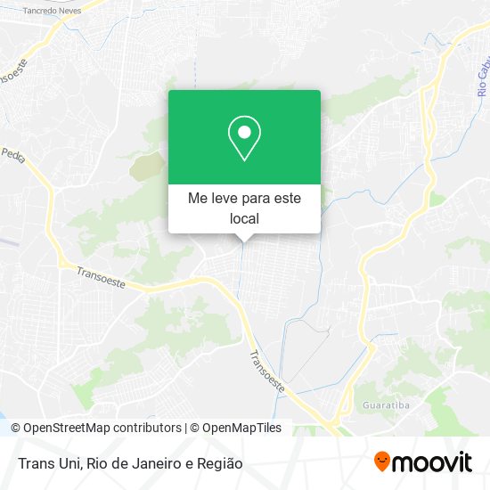 Trans Uni mapa