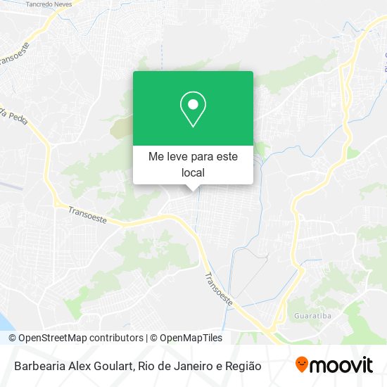 Barbearia Alex Goulart mapa