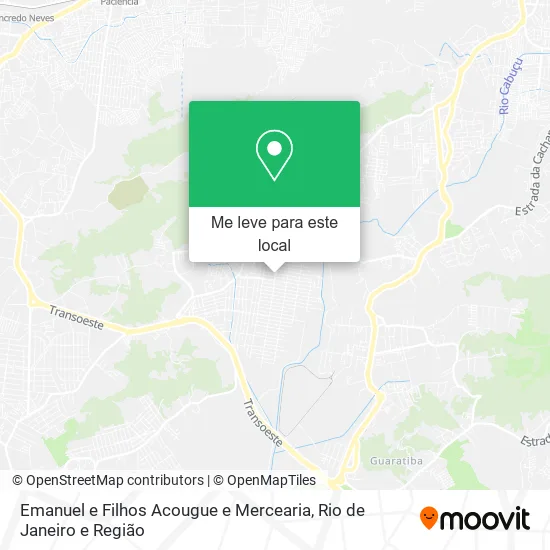 Emanuel e Filhos Acougue e Mercearia mapa