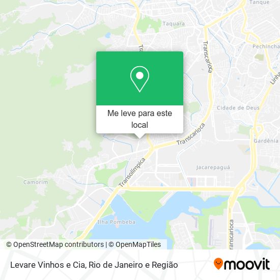 Levare Vinhos e Cia mapa