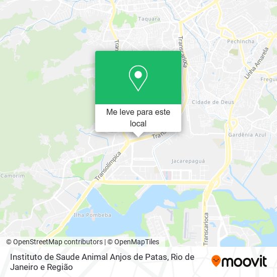 Instituto de Saude Animal Anjos de Patas mapa