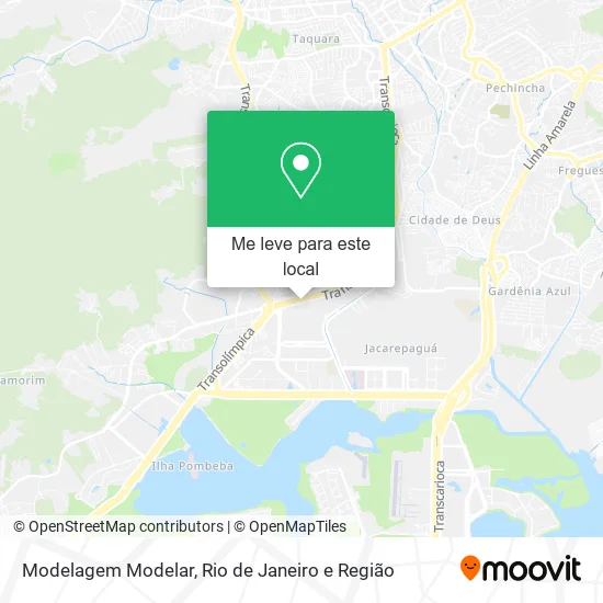 Modelagem Modelar mapa