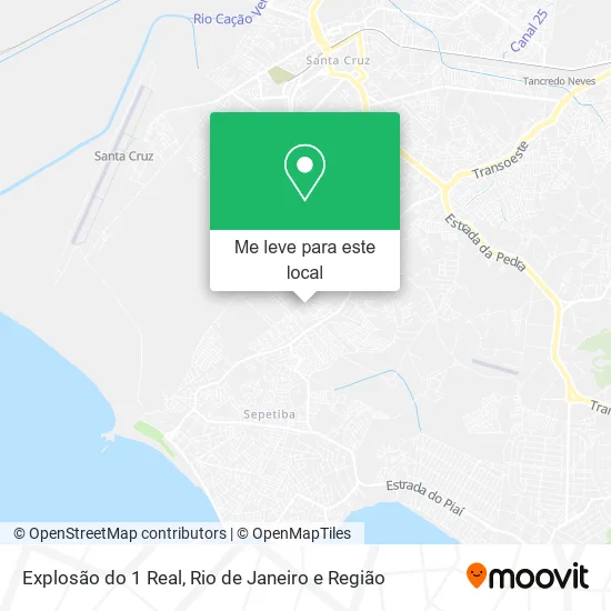 Explosão do 1 Real mapa