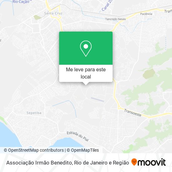 Associação Irmão Benedito mapa