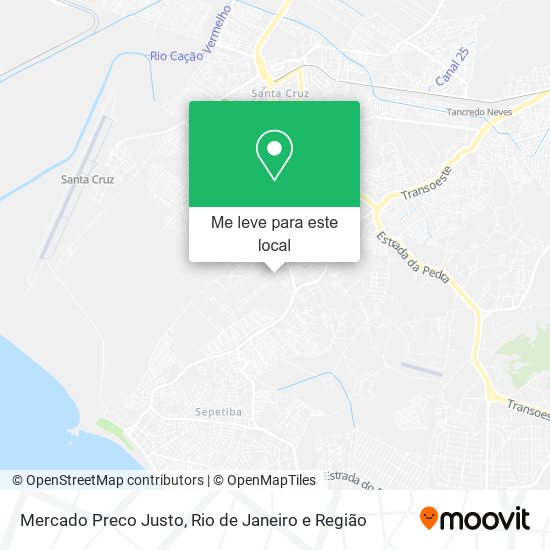 Mercado Preco Justo mapa