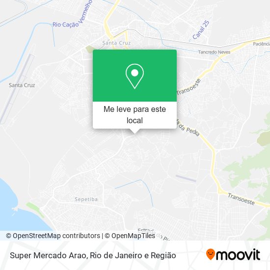 Super Mercado Arao mapa