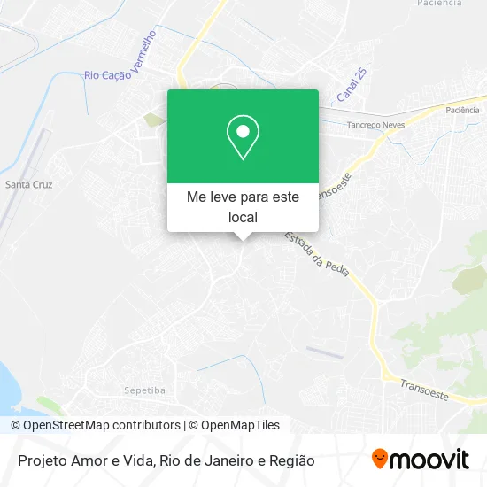 Projeto Amor e Vida mapa
