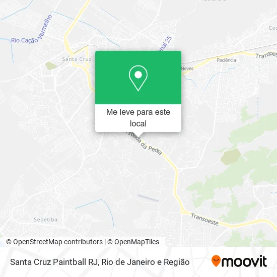 Santa Cruz Paintball RJ mapa