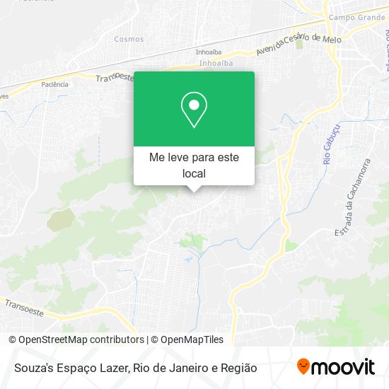 Souza's Espaço Lazer mapa