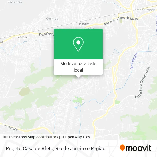 Projeto Casa de Afeto mapa