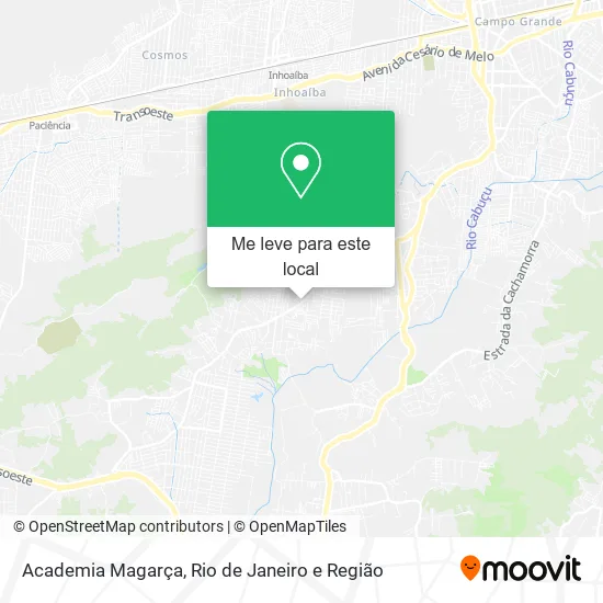 Academia Magarça mapa