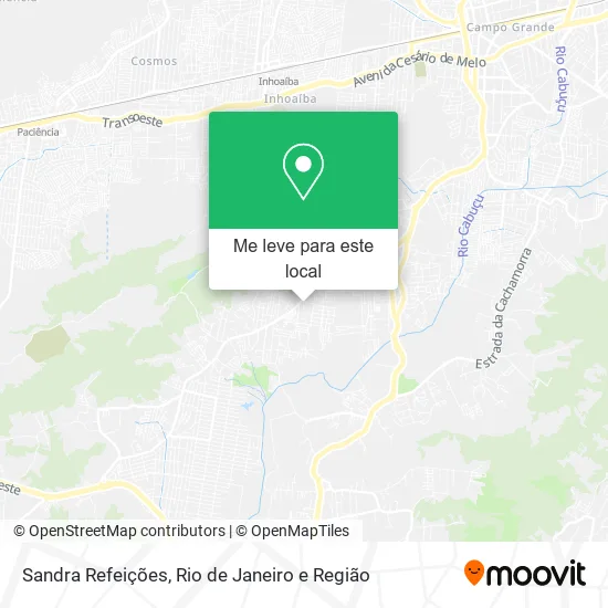 Sandra Refeições mapa