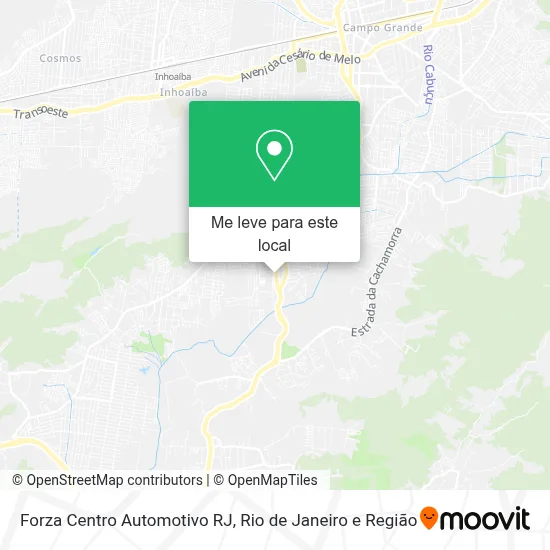 Forza Centro Automotivo RJ mapa