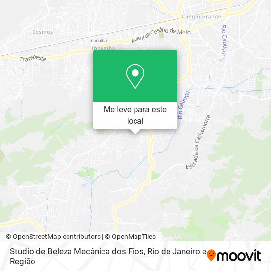 Studio de Beleza Mecânica dos Fios mapa