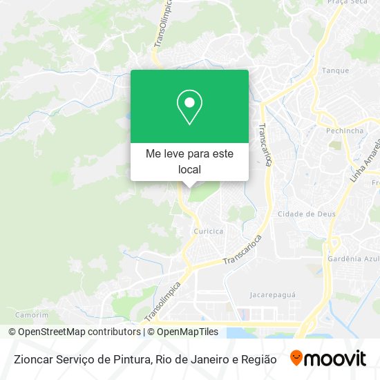 Zioncar Serviço de Pintura mapa