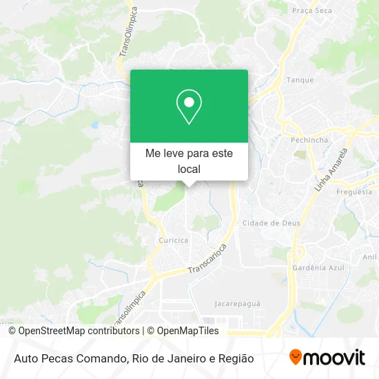 Auto Pecas Comando mapa
