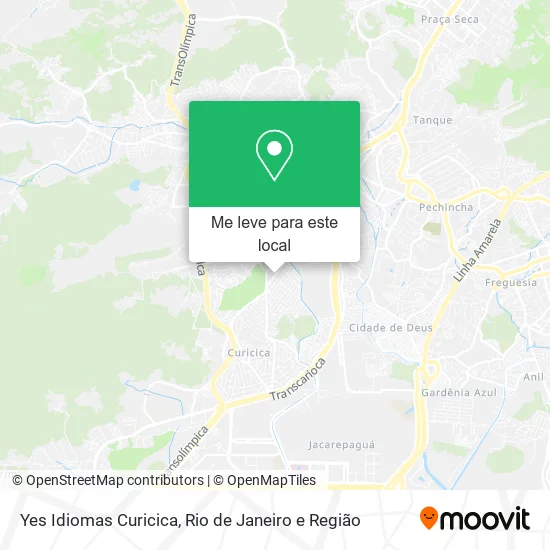 Yes Idiomas Curicica mapa