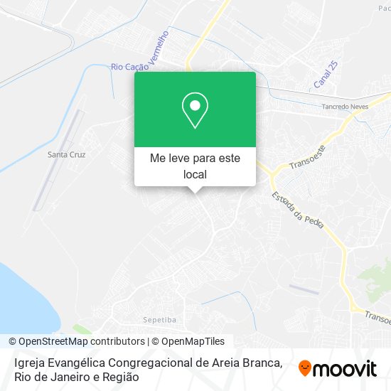 Igreja Evangélica Congregacional de Areia Branca mapa