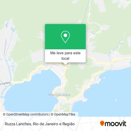 Ruzza Lanches mapa