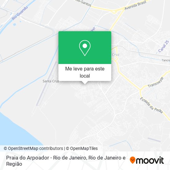 Praia do Arpoador - Rio de Janeiro mapa