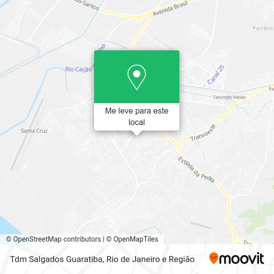 Tdm Salgados Guaratiba mapa
