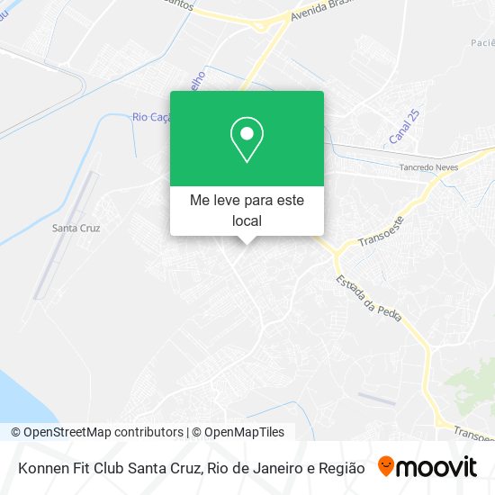Konnen Fit Club Santa Cruz mapa