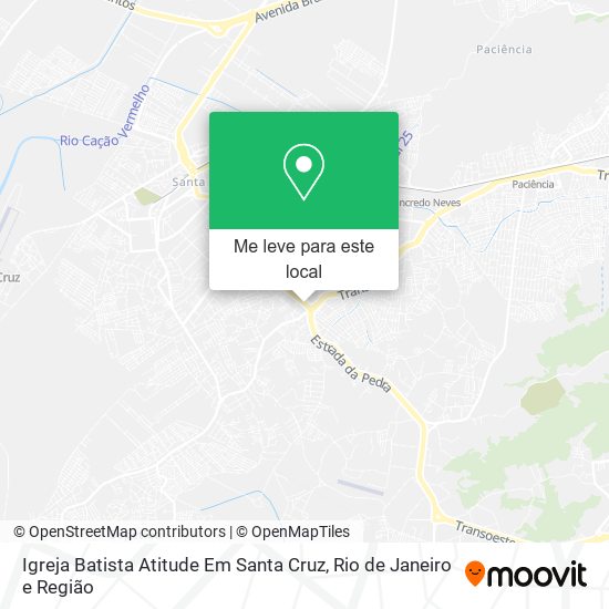 Igreja Batista Atitude Em Santa Cruz mapa