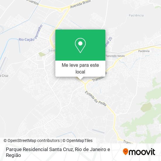 Parque Residencial Santa Cruz mapa
