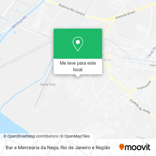 Bar e Mercearia da Nega mapa