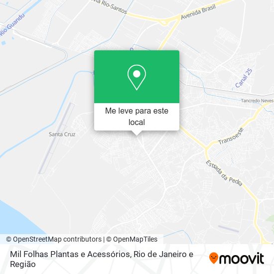 Mil Folhas Plantas e Acessórios mapa