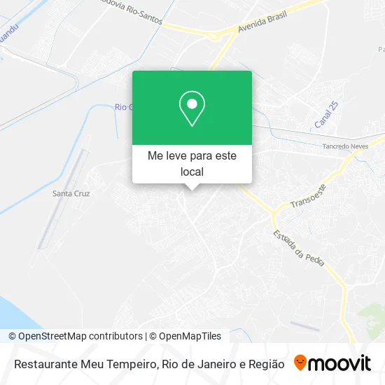 Restaurante Meu Tempeiro mapa