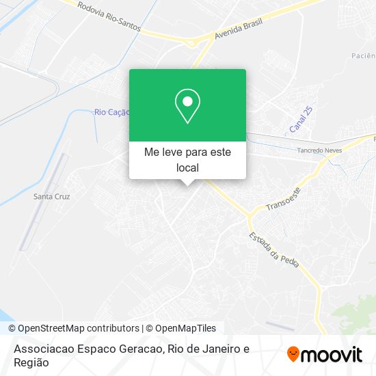 Associacao Espaco Geracao mapa