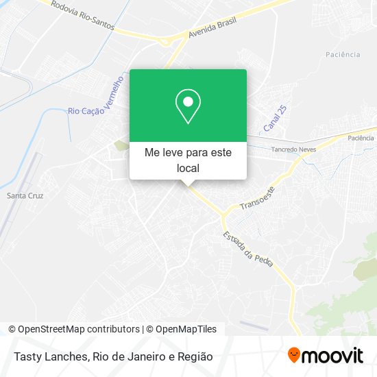 Tasty Lanches mapa