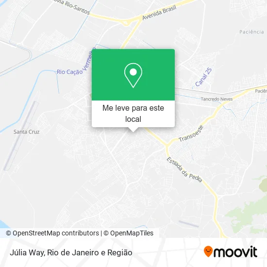 Júlia Way mapa