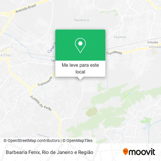Barbearia Fenix mapa