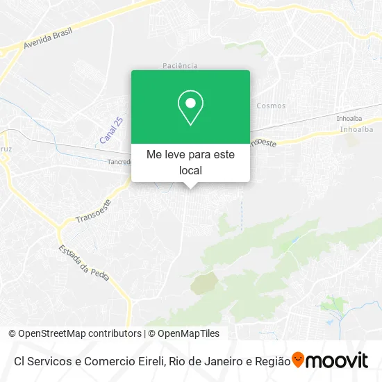 Cl Servicos e Comercio Eireli mapa