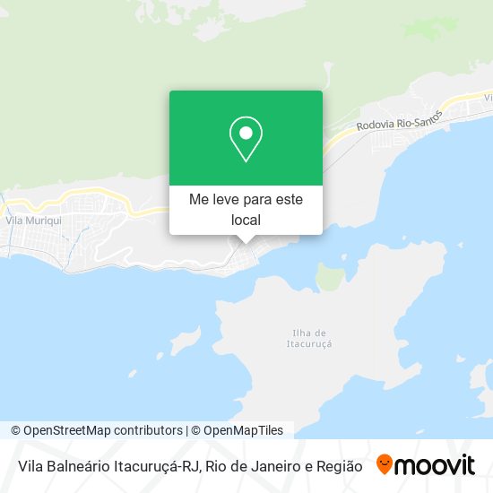 Vila Balneário Itacuruçá-RJ mapa