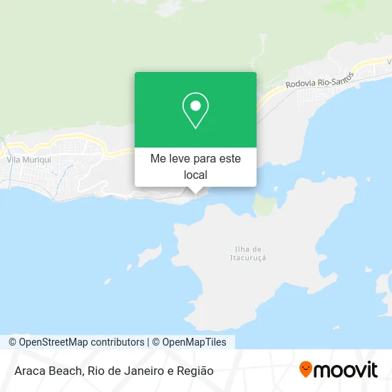 Araca Beach mapa
