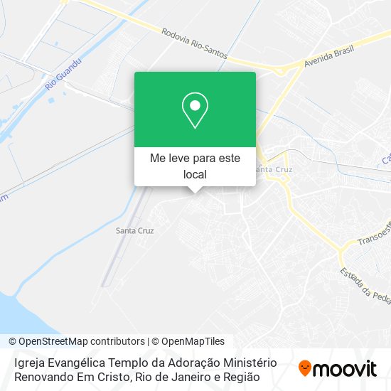 Igreja Evangélica Templo da Adoração Ministério Renovando Em Cristo mapa