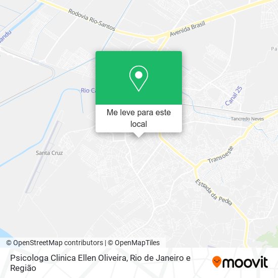 Psicologa Clinica Ellen Oliveira mapa