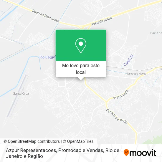 Azpur Representacoes, Promocao e Vendas mapa