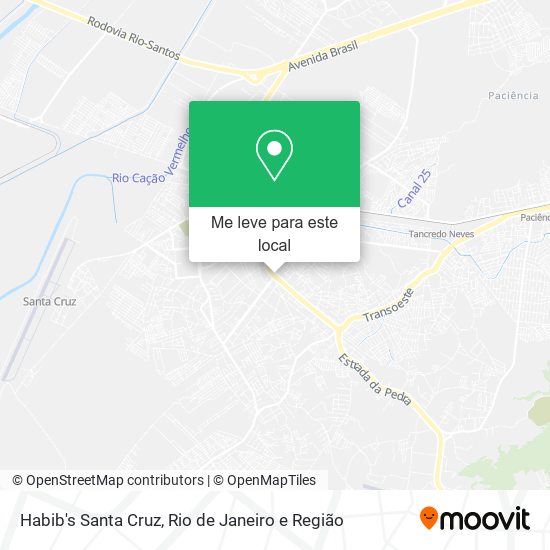 Habib's Santa Cruz mapa