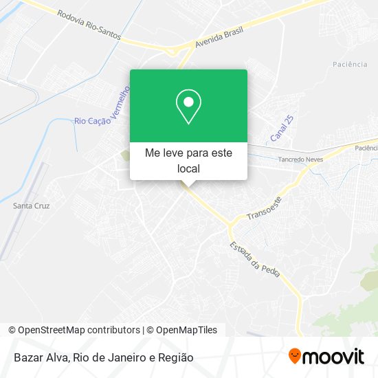 Bazar Alva mapa