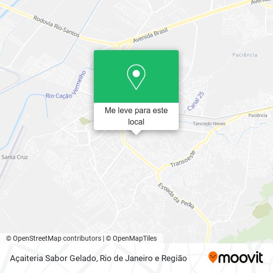 Açaiteria Sabor Gelado mapa