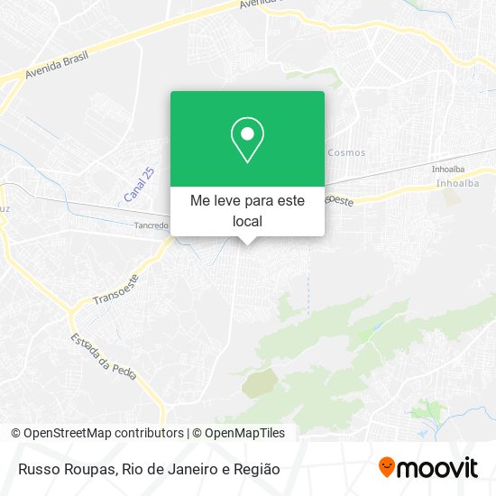 Russo Roupas mapa